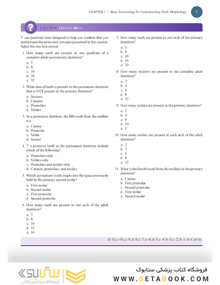 Woelfels Dental Anatomy Ninth Edition 2017