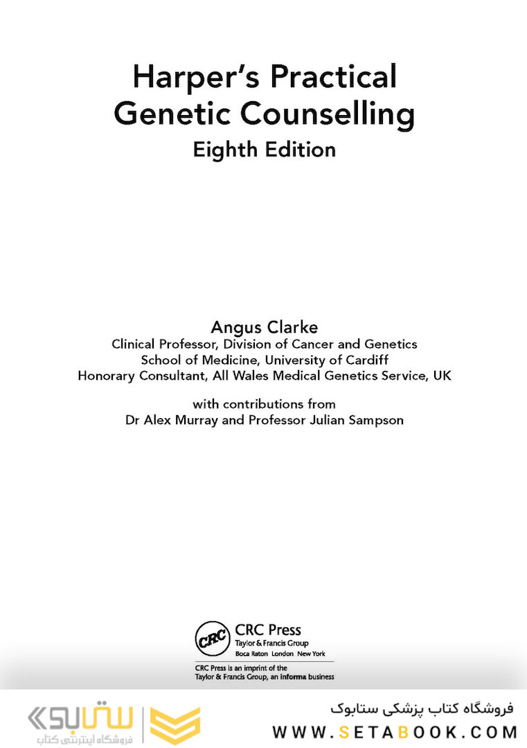 Harper’s Practical Genetic Counselling, 8th Edition 2020