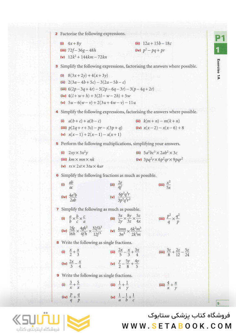 Cambridge International AS-A Level Pure Mathematics 2012