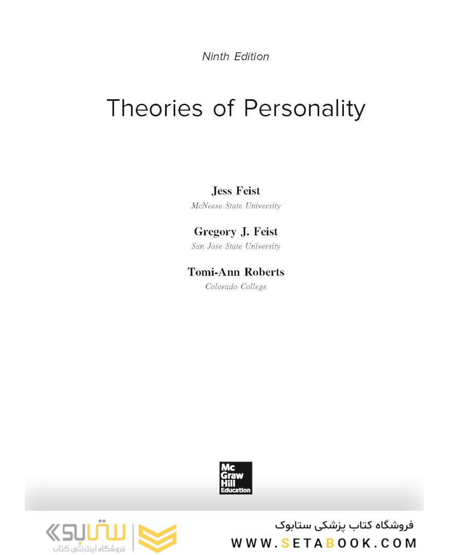 Theories of Personality 9th Edicion 2018