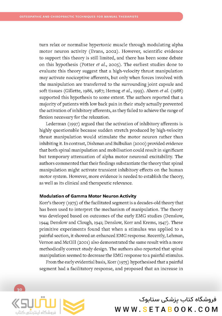 Osteopathic and Chiropractic Techniques for Manual Therapist