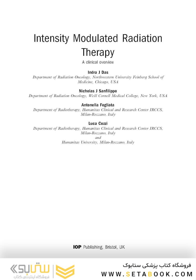 Intensity Modulated Radiation Therapy : A Clinical Overview 2021