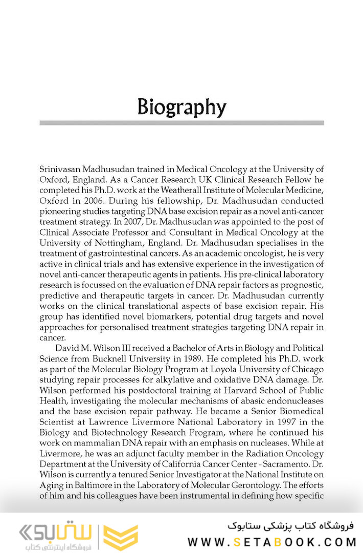 DNA Repair and Cancer : From Bench to Clinic2013