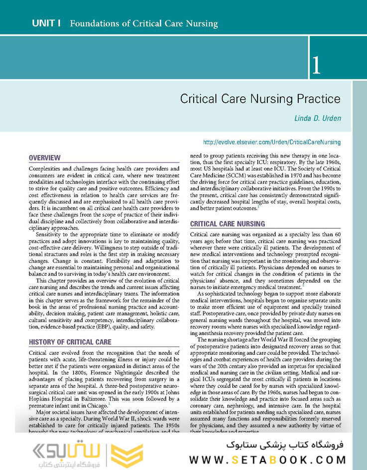 Critical Care Nursing : Diagnosis and Management 2022