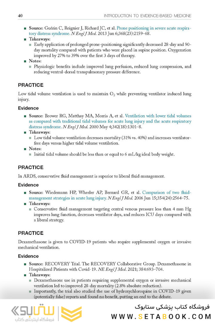 Introduction to Evidence-Based Medicine : Key Summaries for Common Medical Practices 2022