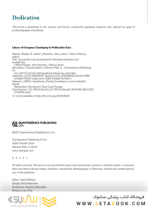 Successful Local Anesthesia for Restorative Dentistry and Endodontics