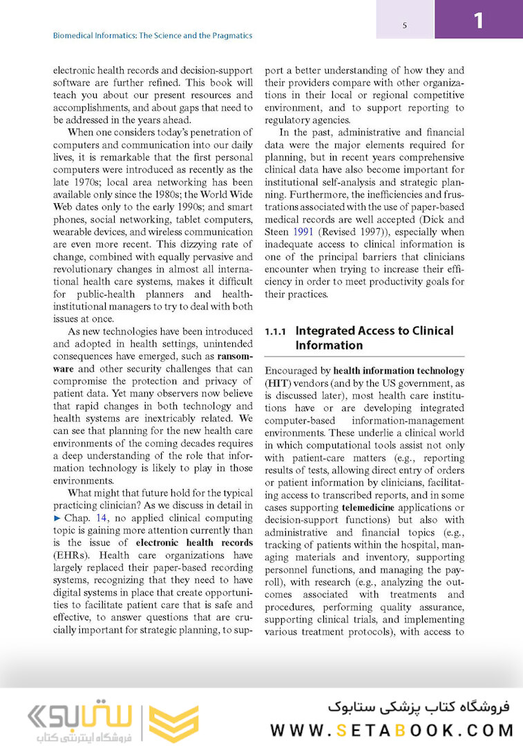 Biomedical Informatics: Computer Applications in Health Care and Biomedicine 5th ed 2021