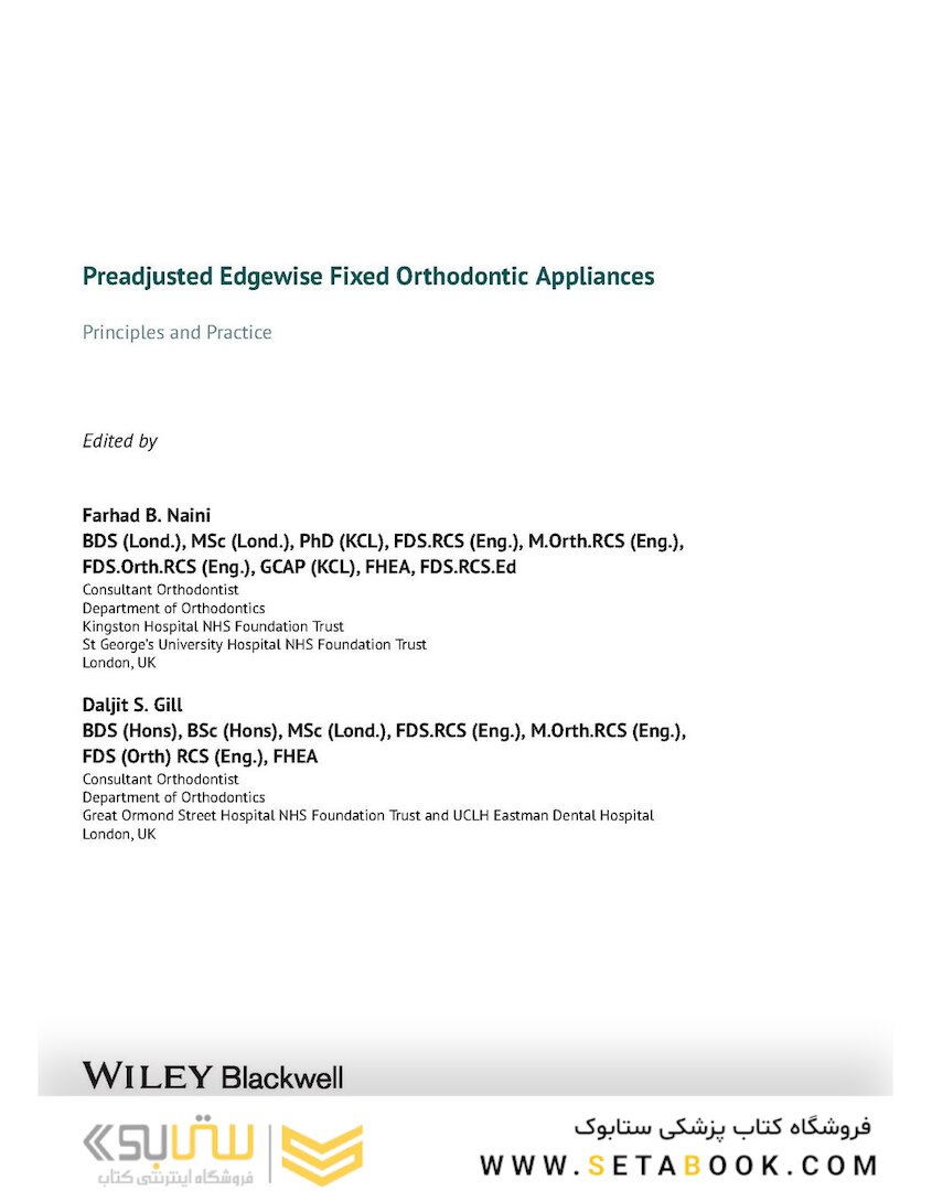 Preadjusted Edgewise Fixed Orthodontic Appliances: Principles and Practice 1st Edicion