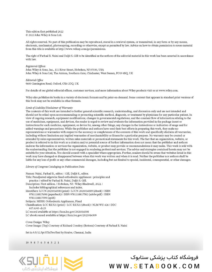 Preadjusted Edgewise Fixed Orthodontic Appliances: Principles and Practice 1st Edicion