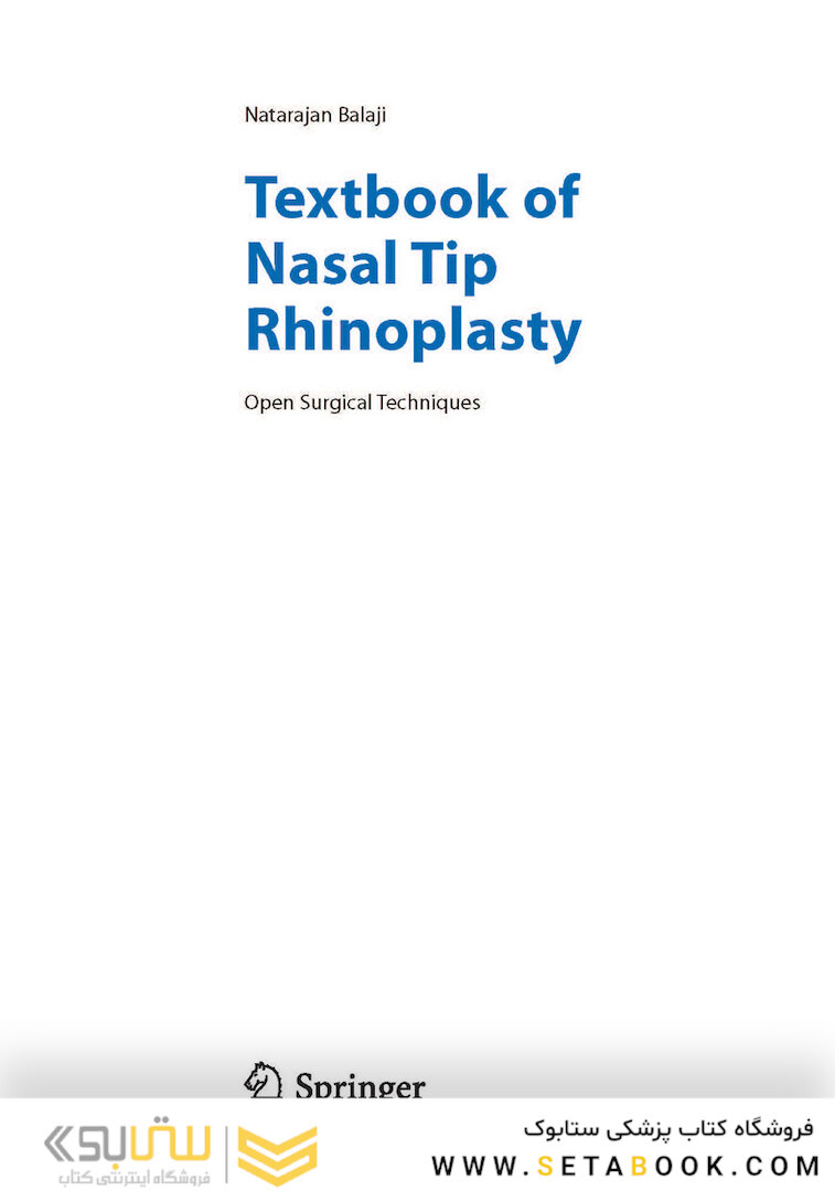 Textbook of Nasal Tip Rhinoplasty : Open Surgical Techniques