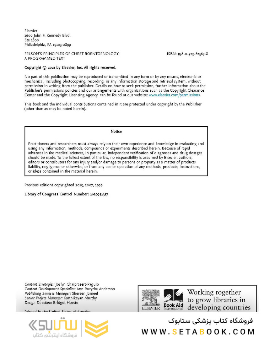 Felson’s PRINCIPLES OF CHEST ROENTGENOLOGY
