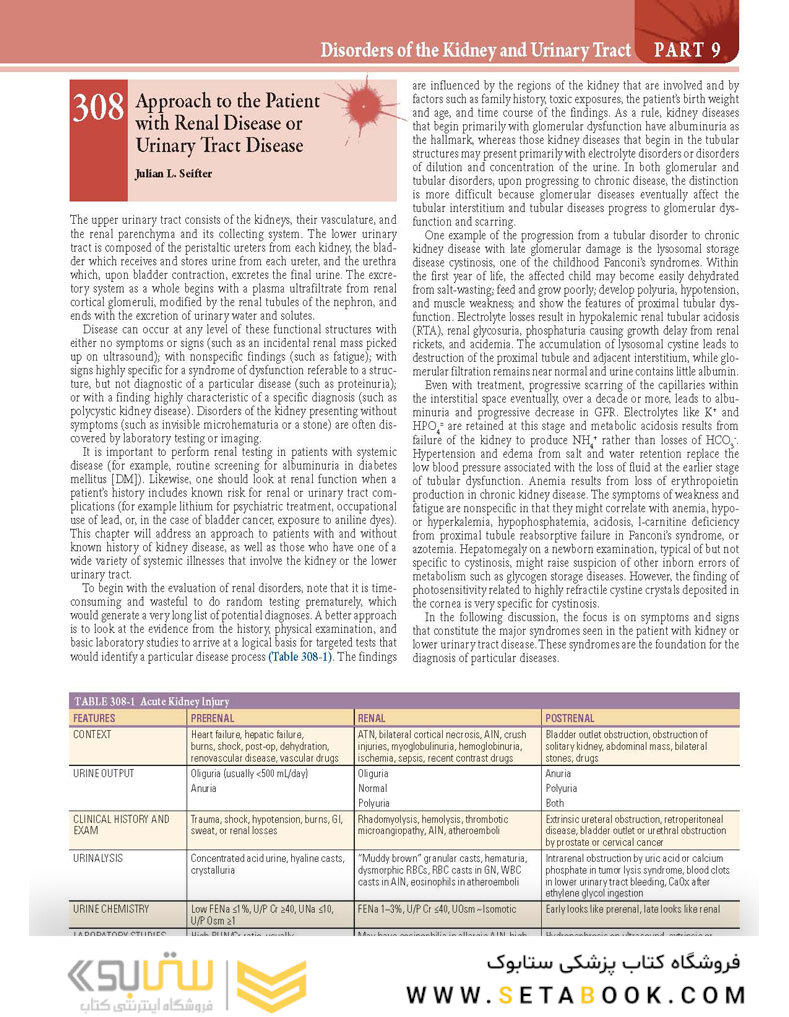 HARRISONS PRINCIPLES OF INTERNAL MEDICINE Part Disorders Of the Kindney And Urinary Tract