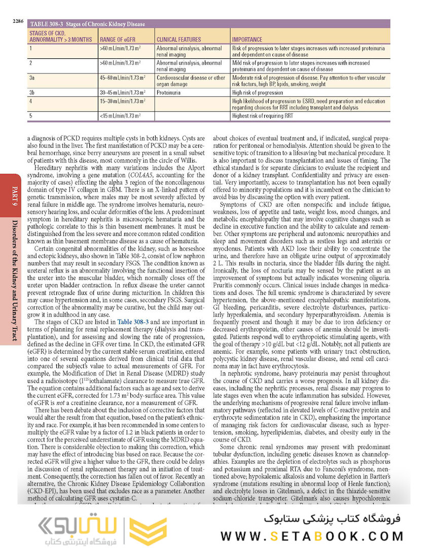 HARRISONS PRINCIPLES OF INTERNAL MEDICINE Part Disorders Of the Kindney And Urinary Tract