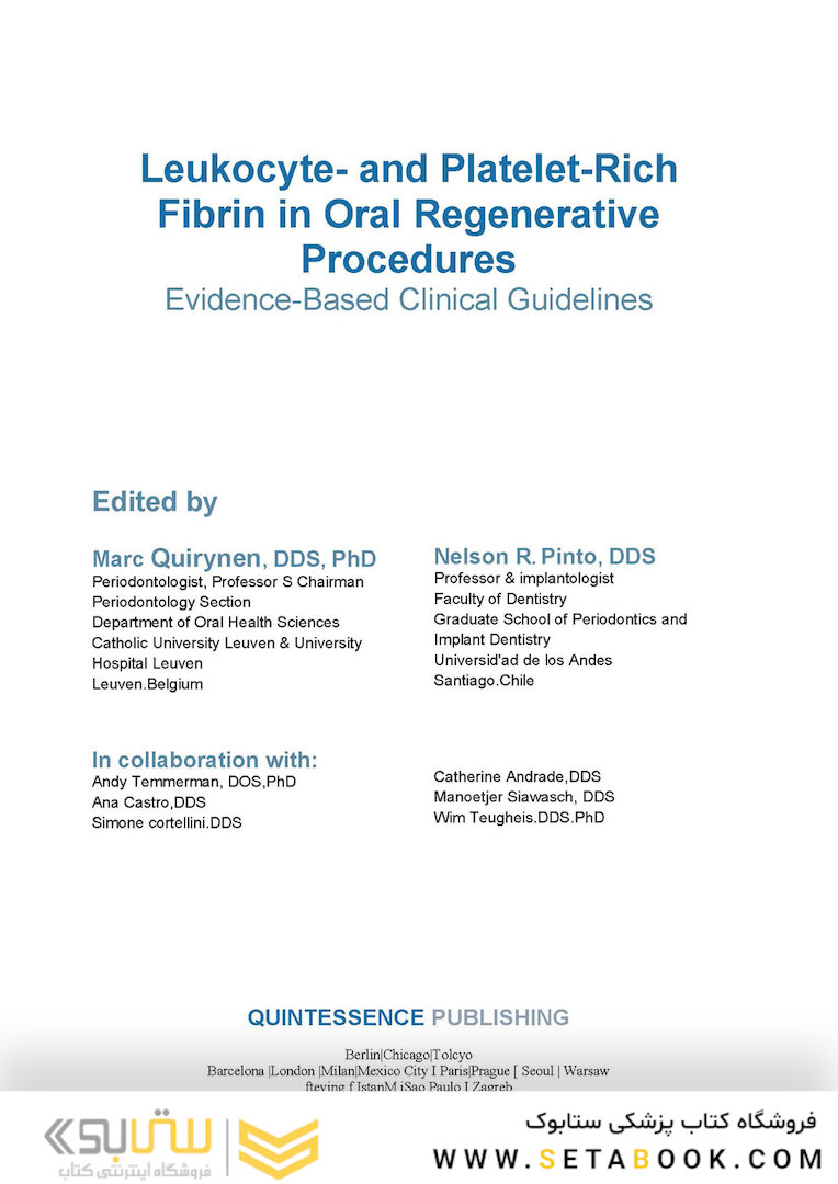 Leukocyte- and Platelet-Rich Fibrin in Oral Regenerative Procedures: Evidence-Based Clinical Guidelines 2022