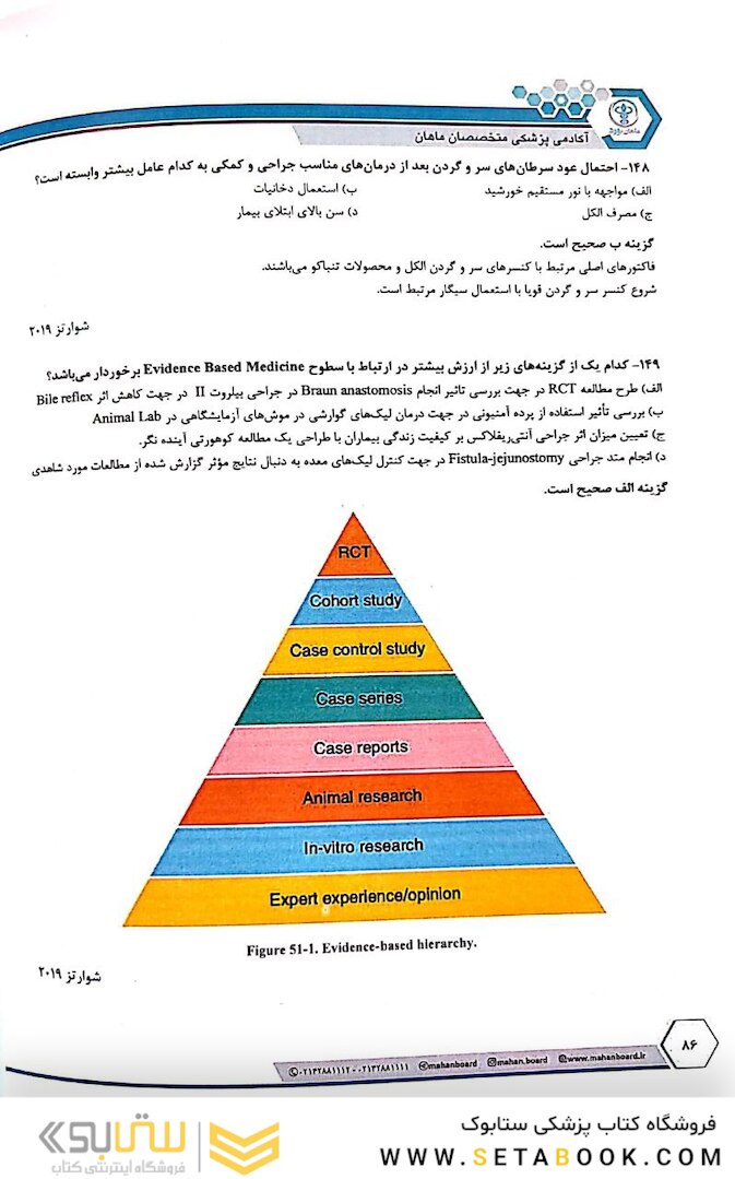 سوالات بورد جراحی عمومی 1399 همراه با پاسخ تشریحی