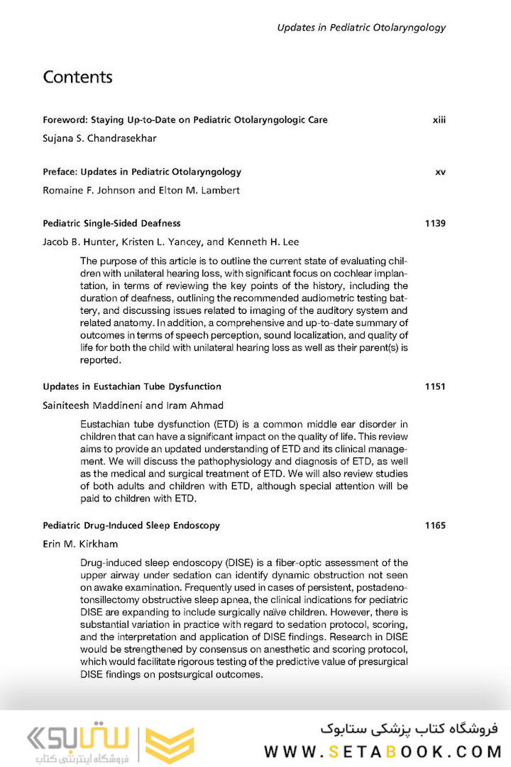 Updates in Pediatric Otolaryngology , An Issue of Otolaryngologic Clinics of North America