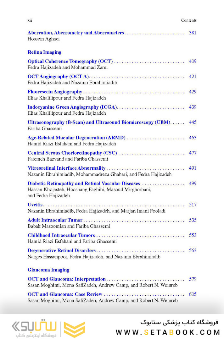Diagnostics in Ocular Imaging: Cornea, Retina, Glaucoma and Orbit