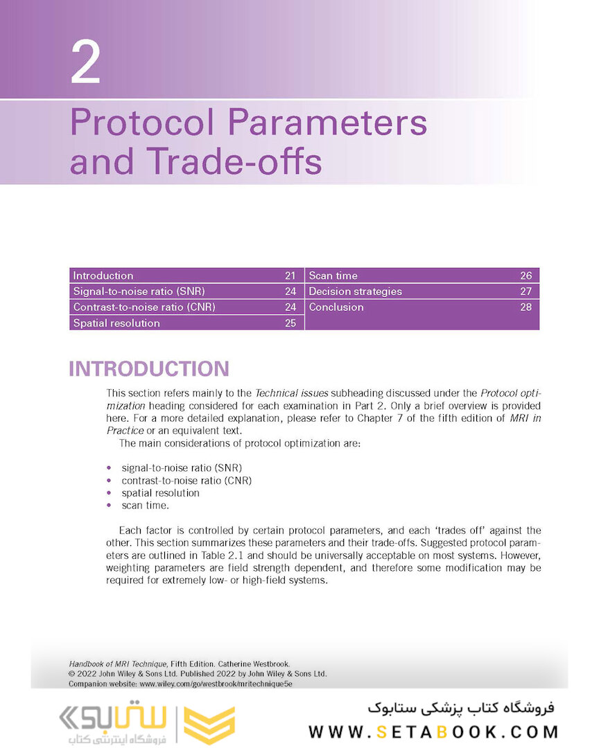Handbook of MRI Technique 2022