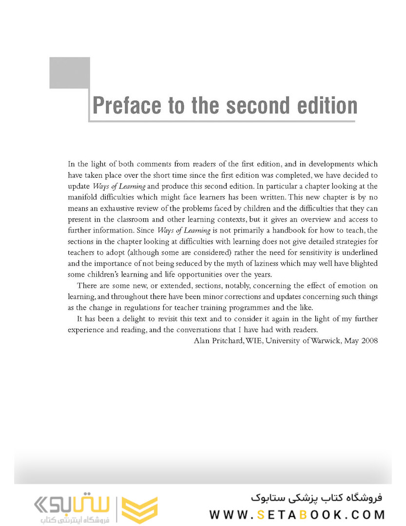 Ways of Learning: Learning Theories and Learning Styles in the Classroom