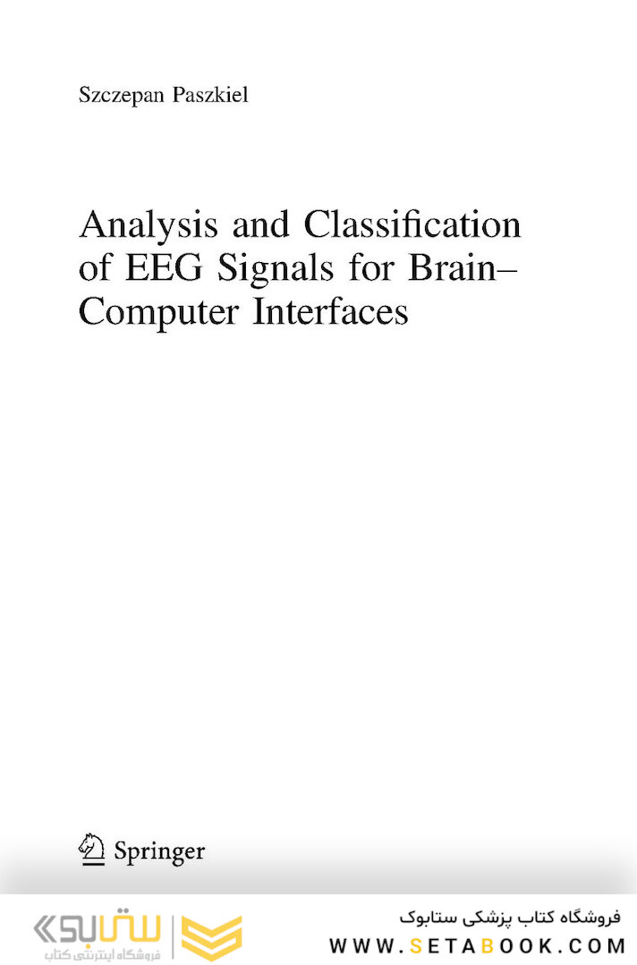 Analysis and Classification of EEG Signals for Brain–Computer Interfaces
