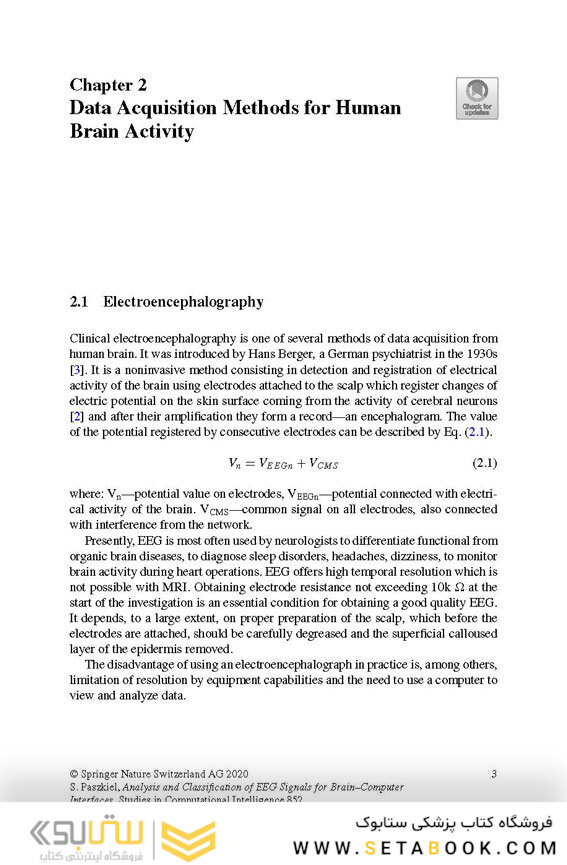 Analysis and Classification of EEG Signals for Brain–Computer Interfaces
