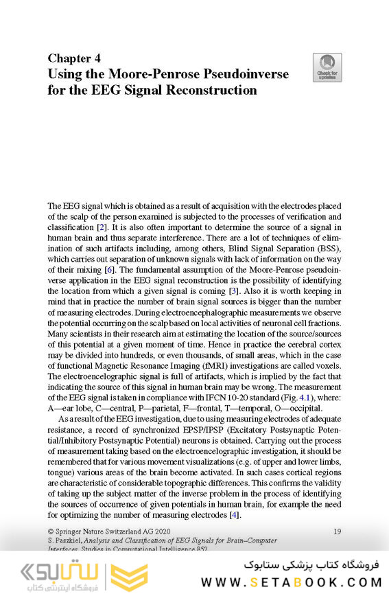 Analysis and Classification of EEG Signals for Brain–Computer Interfaces