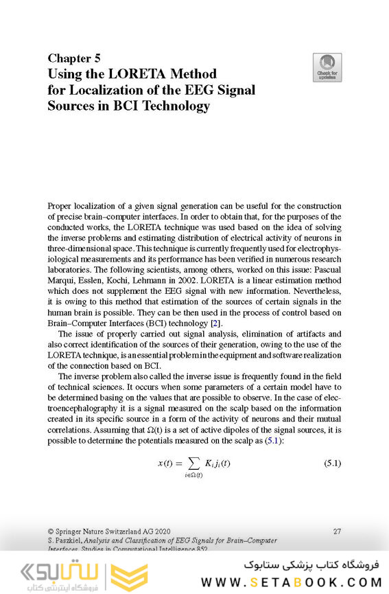 Analysis and Classification of EEG Signals for Brain–Computer Interfaces