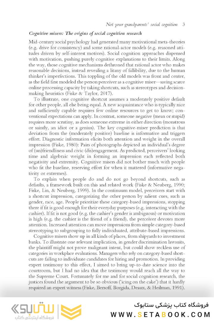 Social Cognition : Selected Works of Susan Fiske