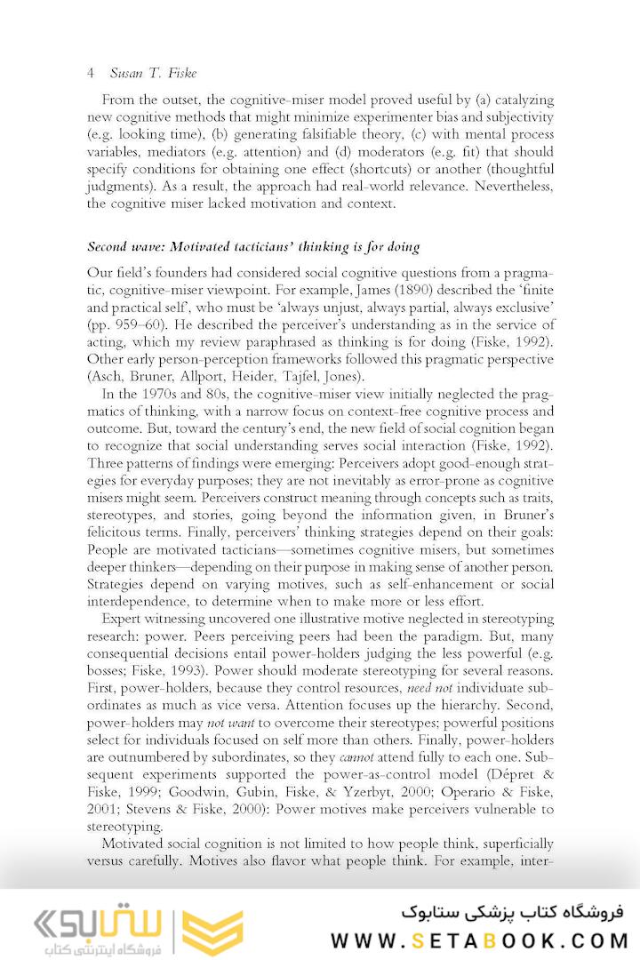 Social Cognition : Selected Works of Susan Fiske