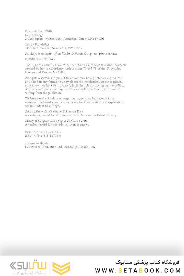 Social Cognition : Selected Works of Susan Fiske