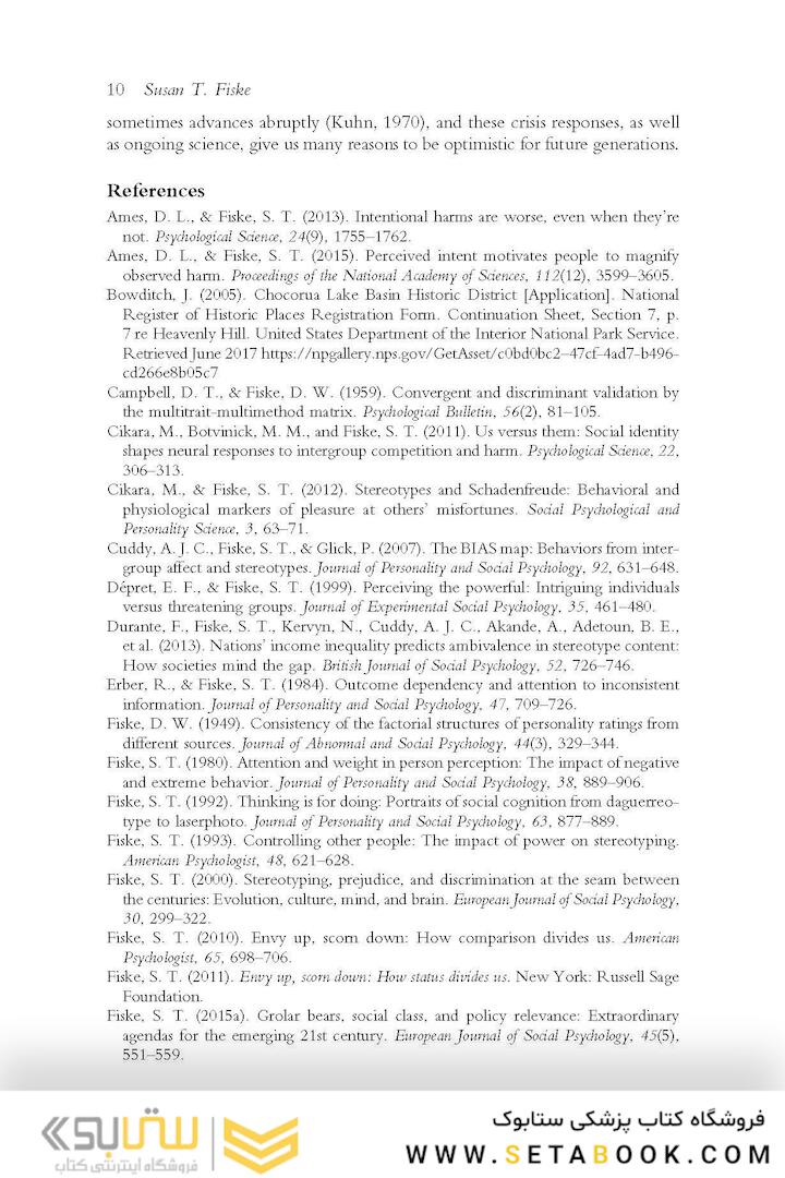 Social Cognition : Selected Works of Susan Fiske