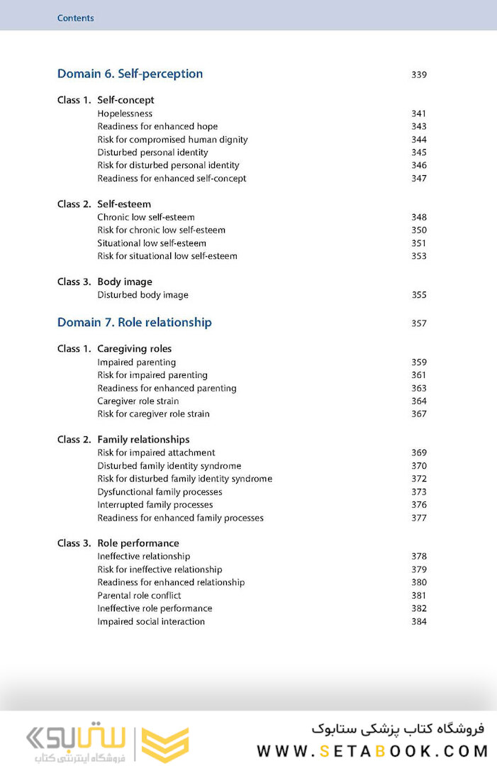 NANDA International Nursing Diagnoses: Definitions - Classification, 2021-2023 12th Edicion