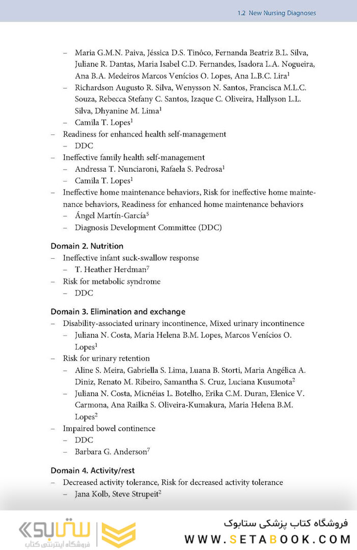 NANDA International Nursing Diagnoses: Definitions - Classification, 2021-2023 12th Edicion