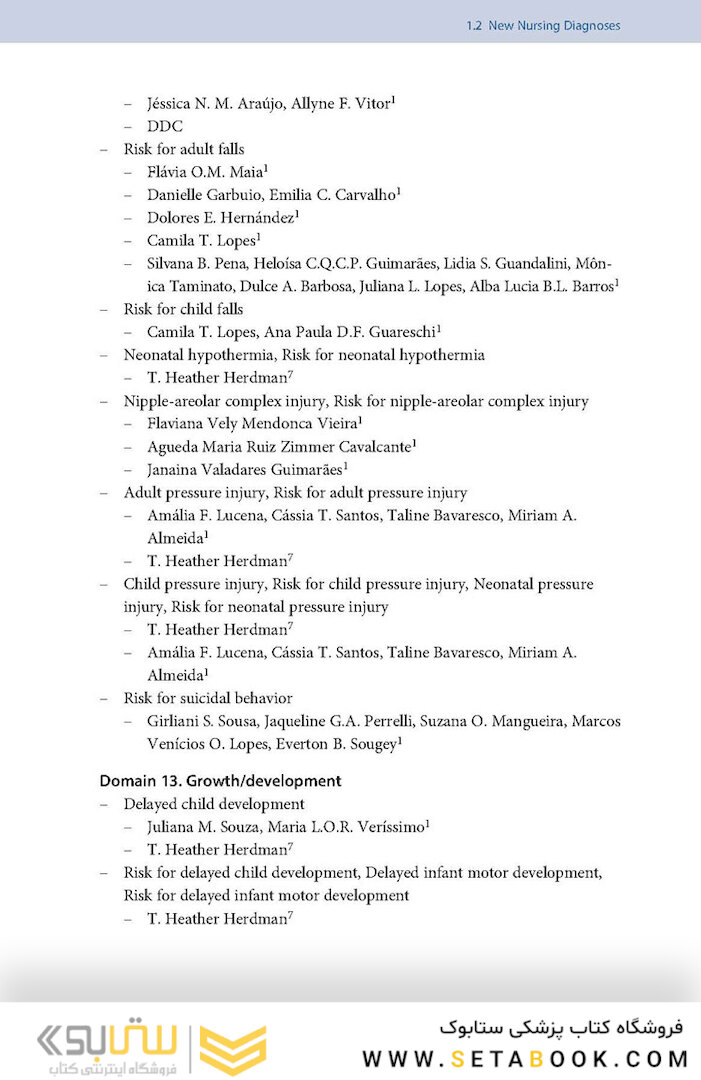 NANDA International Nursing Diagnoses: Definitions - Classification, 2021-2023 12th Edicion