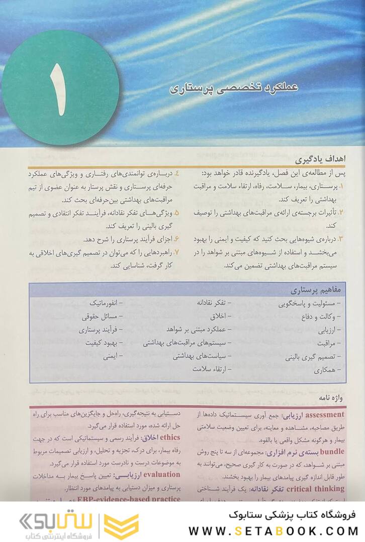 پرستاری داخلی جراحی برونر و سودارث 2022 اصول و عملکرد در حرفه ی پرستاری جلد 1