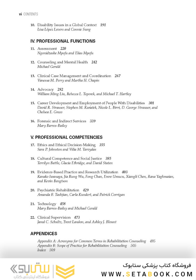 The Professional Practice of Rehabilitation Counseling 3rd Edition