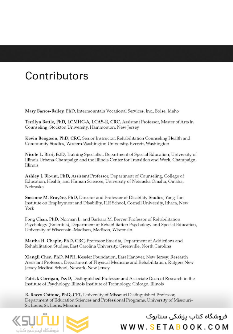 The Professional Practice of Rehabilitation Counseling 3rd Edition