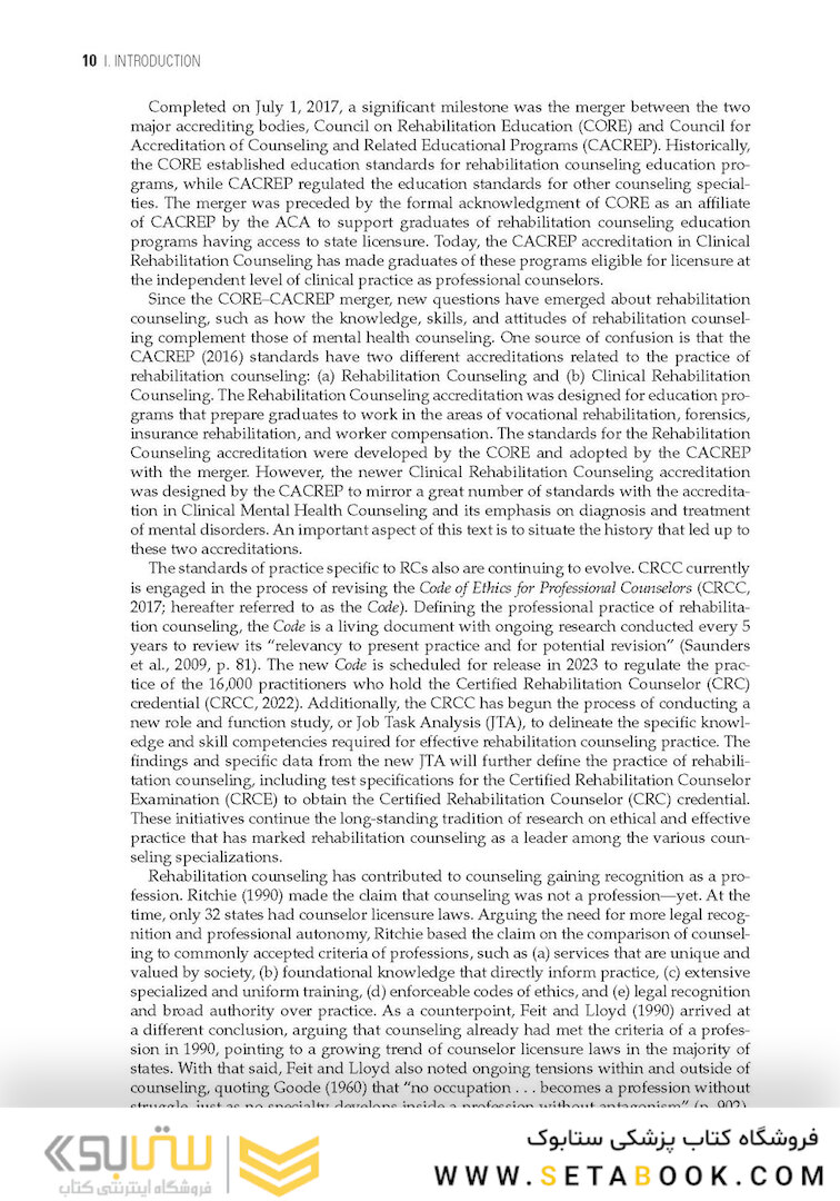 The Professional Practice of Rehabilitation Counseling 3rd Edition