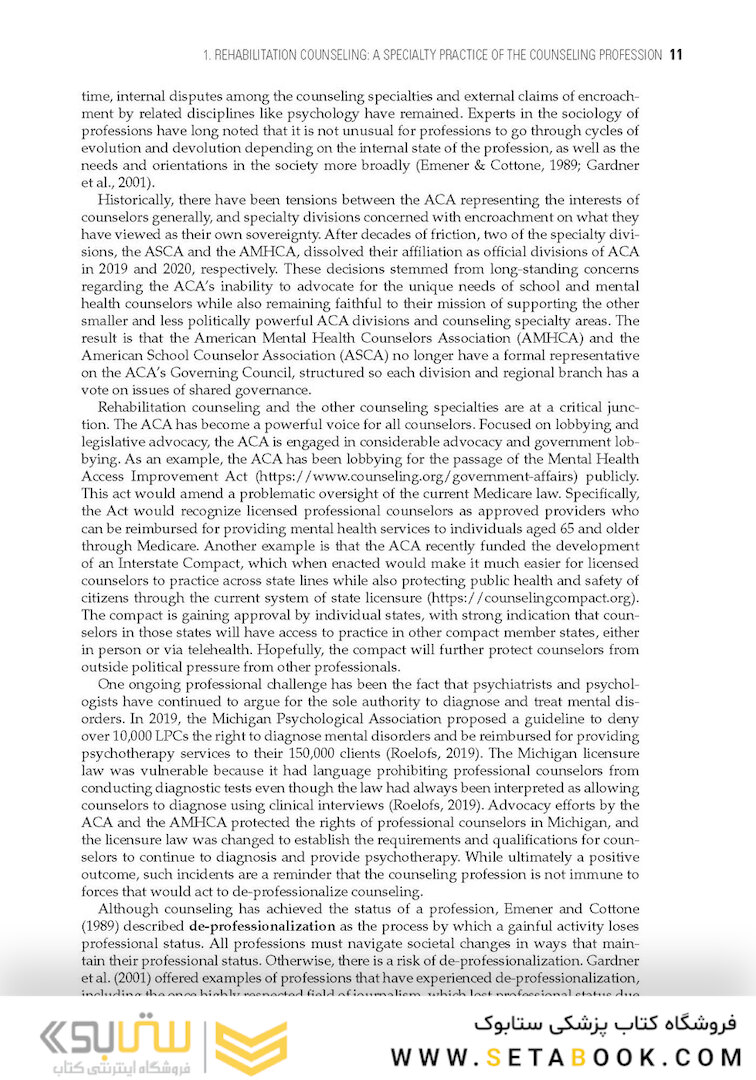 The Professional Practice of Rehabilitation Counseling 3rd Edition