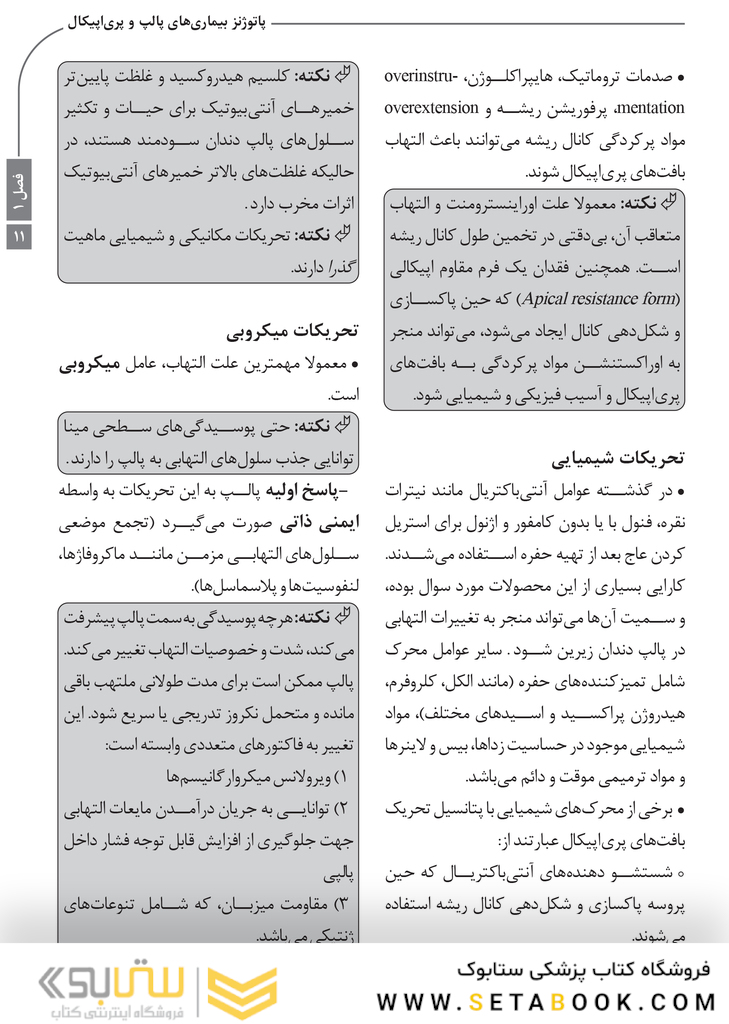 Book Brief خلاصه کتاب اصول و درمان اندودانتیکس ترابی نژاد 2021