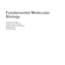 Fundamental Molecular Biology, 1st Edition2007