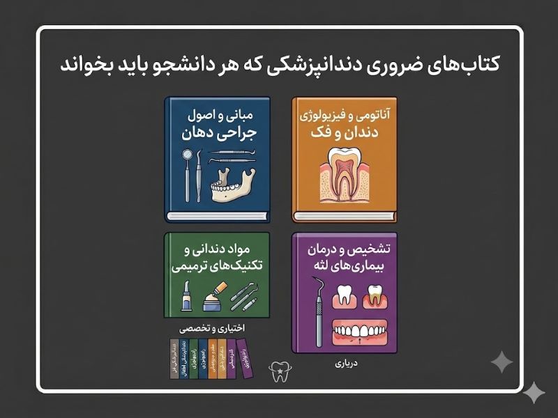 کتاب‌های ضروری دندانپزشکی برای دانشجویان